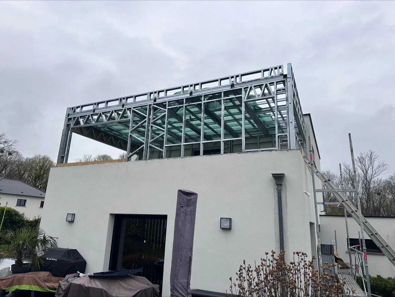 Chantier avancement maison B